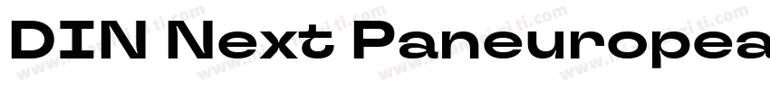 DIN Next Paneuropean W1G Bold字体转换